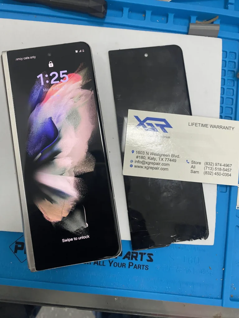 samasung fold screen repair